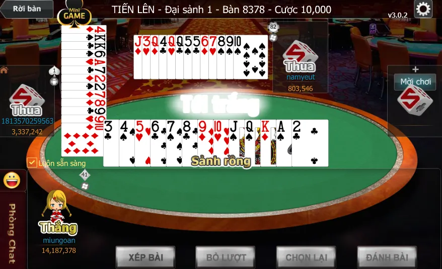 Thuật ngữ game Tiến lên miền Nam Hit Club thường gặp